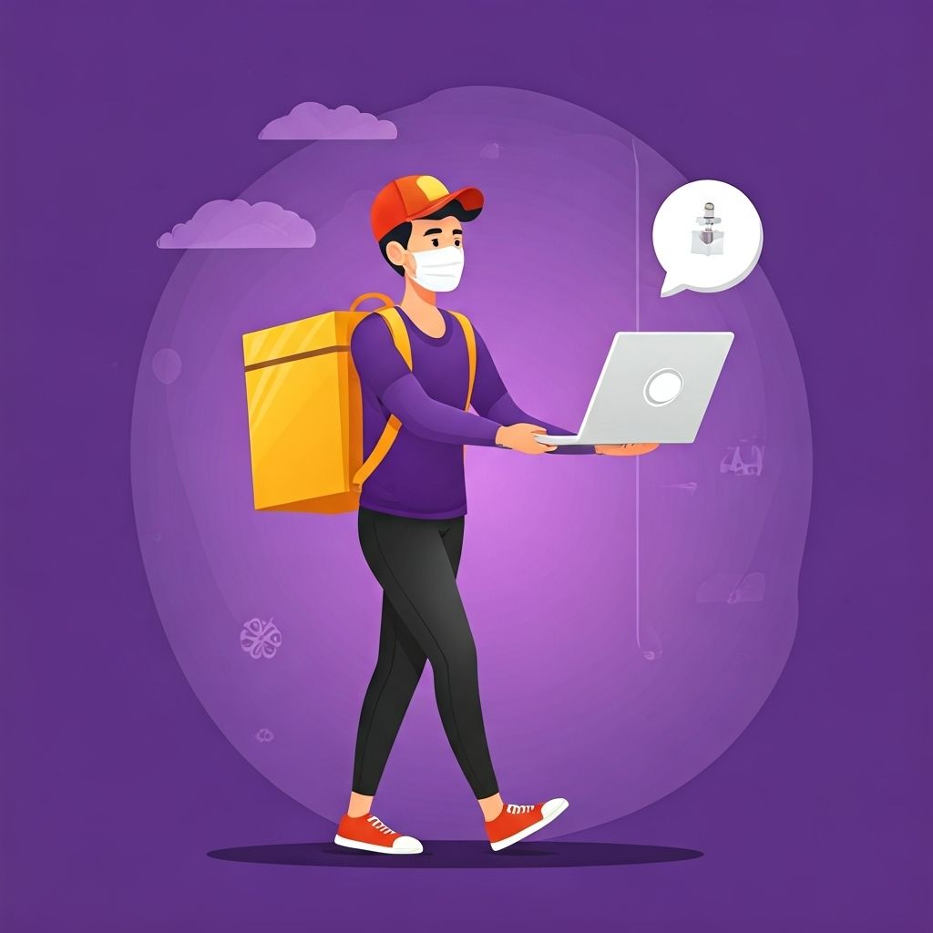 Order tracking illustration